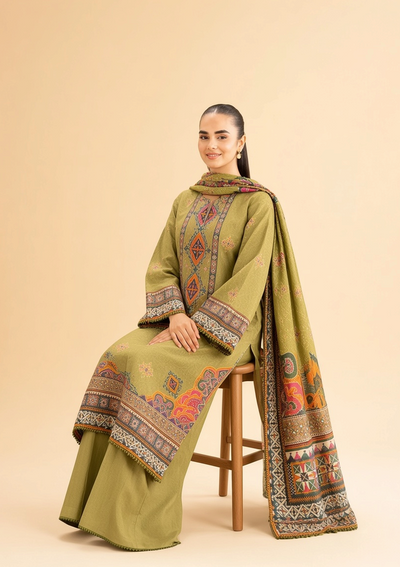 Nishat Linen 3-Piece Unstitched Suit | Printed Dupatta Winter Collection Vol.4 | Brands Store