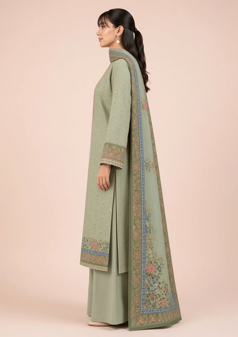 Nishat Linen 3-Piece Unstitched Suit | Printed Dupatta Winter Collection Vol.8 | Brands Store