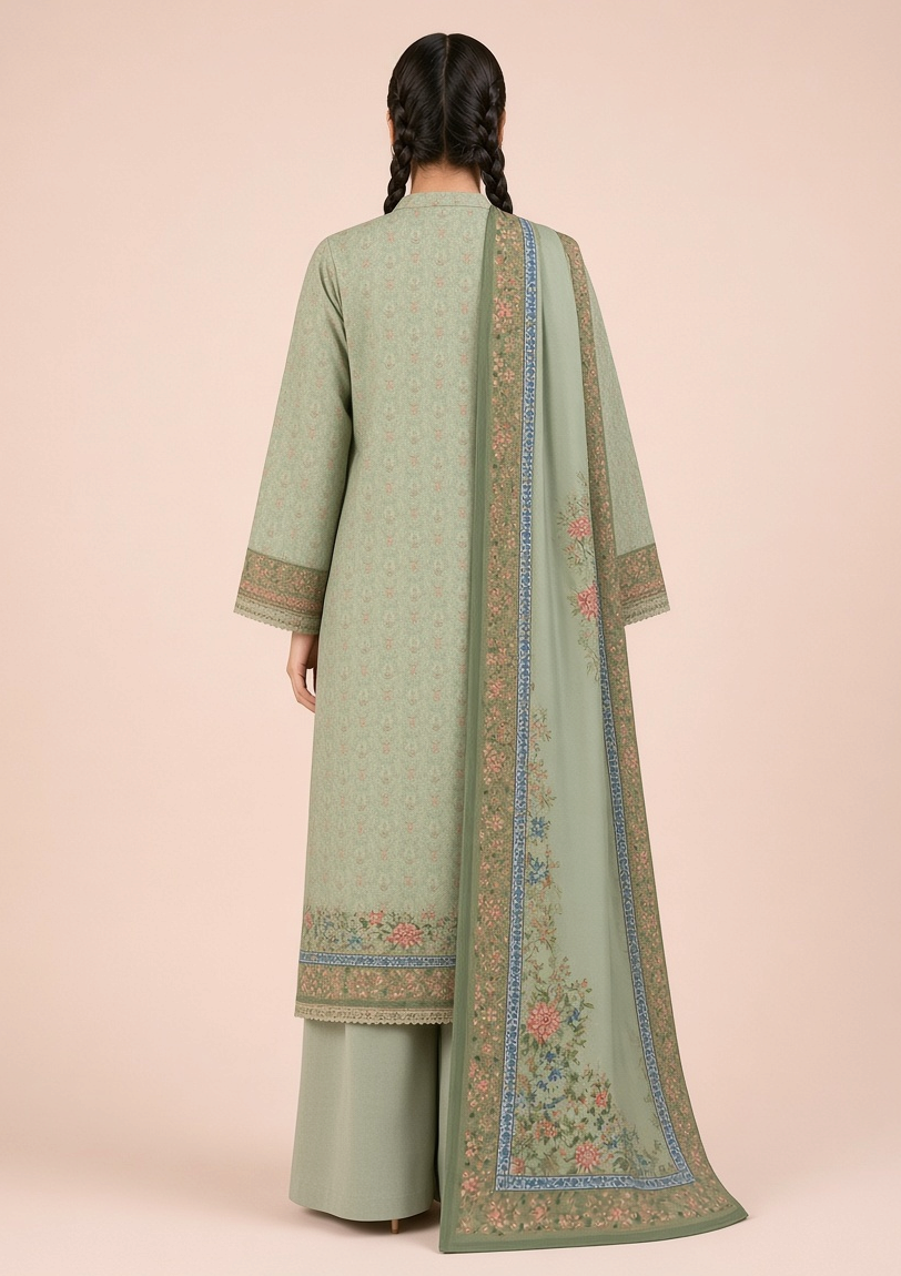 Nishat Linen 3-Piece Unstitched Suit | Printed Dupatta Winter Collection Vol.8 | Brands Store