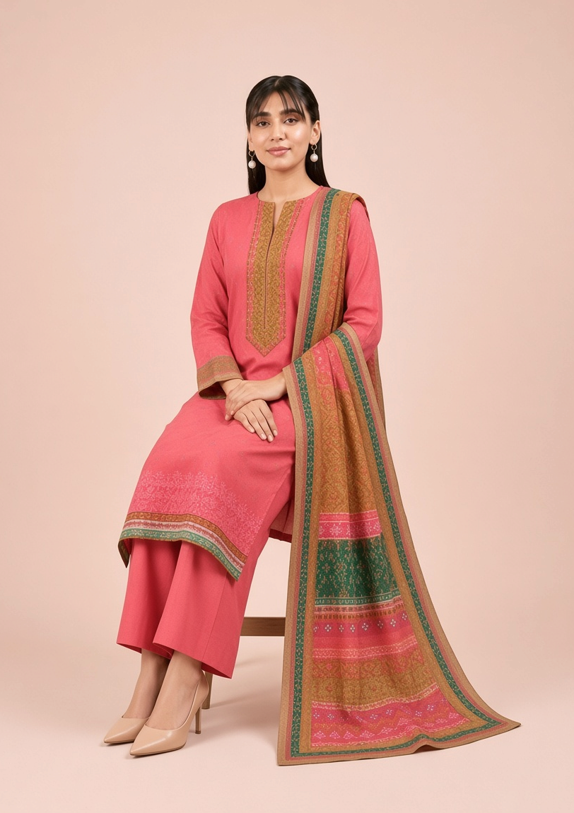 Nishat 3-Piece Printed Linen Suit