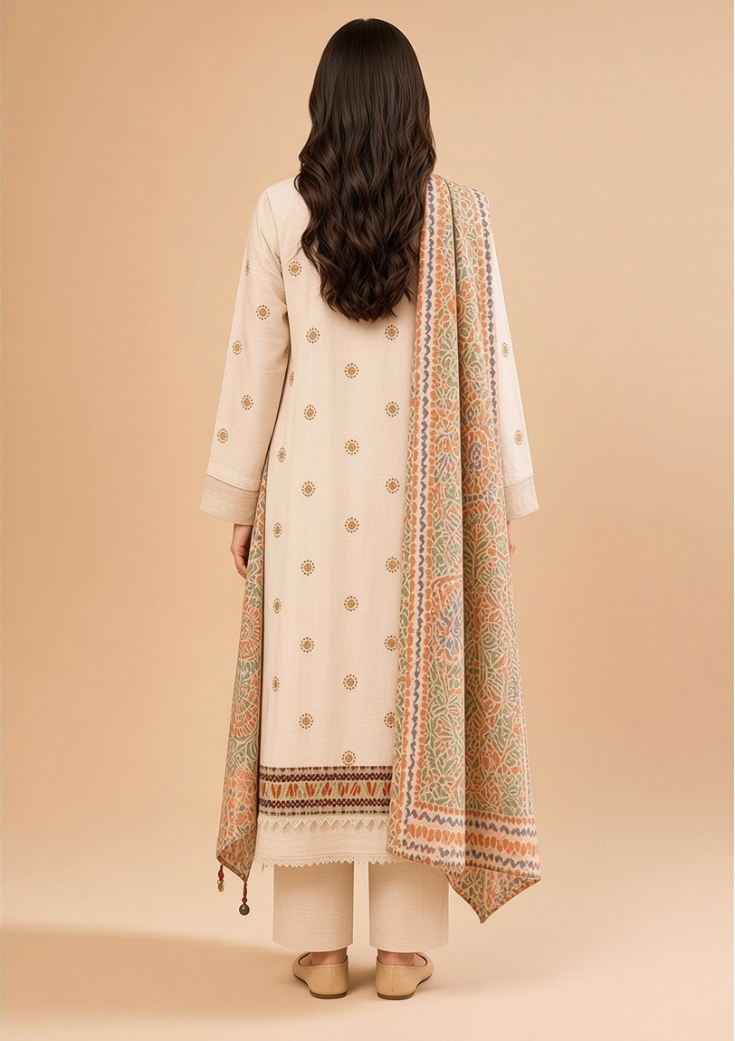 Nishat Linen 3-Piece Unstitched Suit | Printed Dupatta Winter Collection Vol.5 | Brands Store