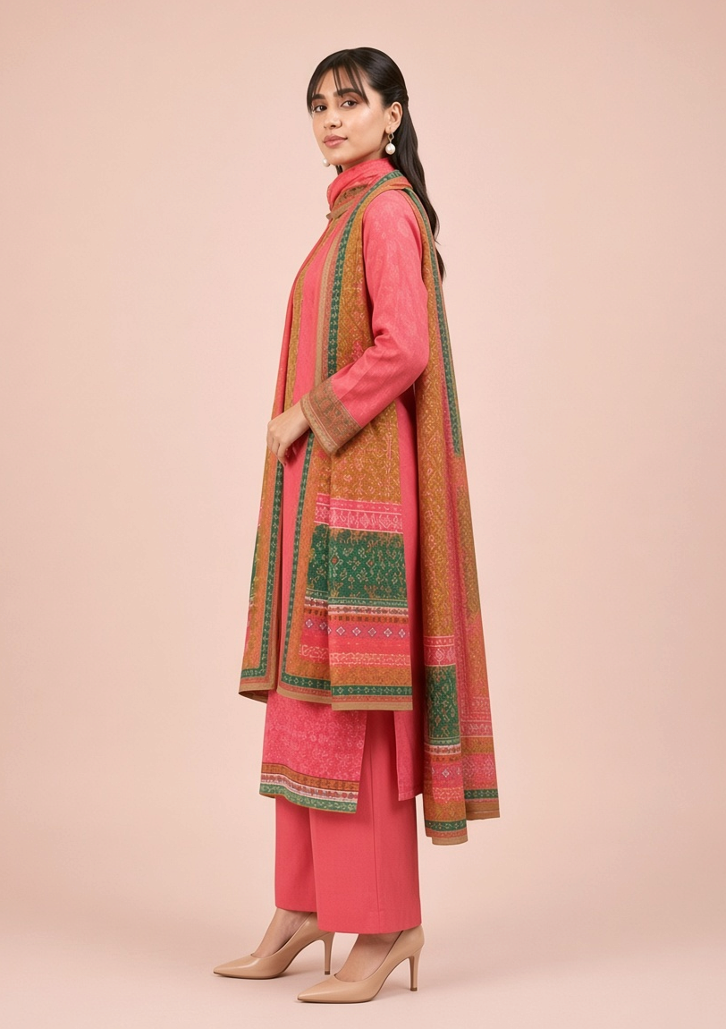 Nishat Linen 3-Piece Unstitched Suit | Printed Dupatta Winter Collection Vol.9 | Brands Store