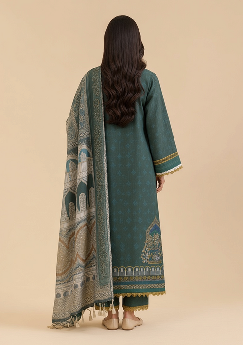 Nishat Linen 3-Piece Unstitched Suit | Printed Dupatta Winter Collection Vol.3 | Brands Store