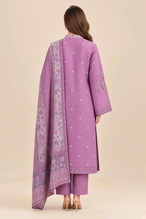 Nishat Linen 3-Piece Unstitched Suit | Printed Dupatta Winter Collection Vol.6 | Brands Store