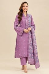 Nishat Linen 3-Piece Unstitched Suit | Printed Dupatta Winter Collection Vol.6 | Brands Store