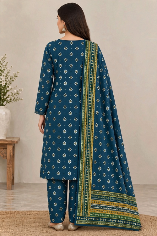 Bin Saeed Khaddar 3-Piece Unstitched Suit | Printed Dupatta Winter Collection Vol.4 | Brands Store