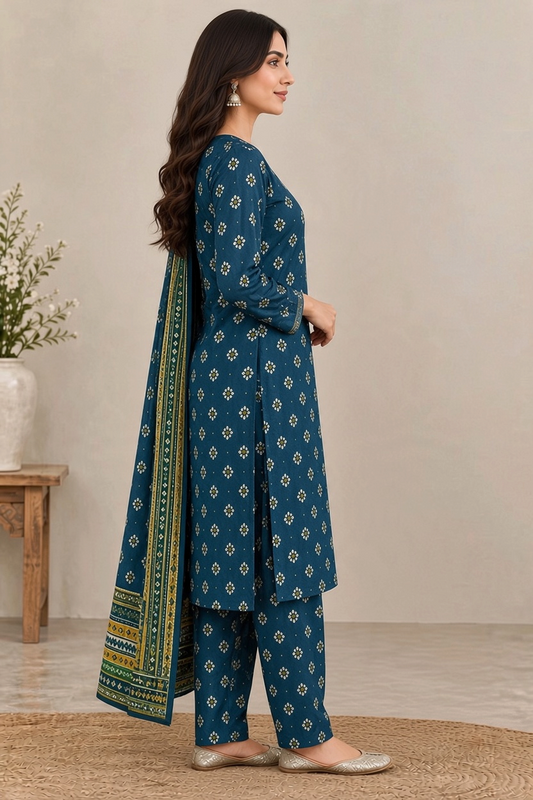 Bin Saeed Khaddar 3-Piece Unstitched Suit | Printed Dupatta Winter Collection Vol.4 | Brands Store