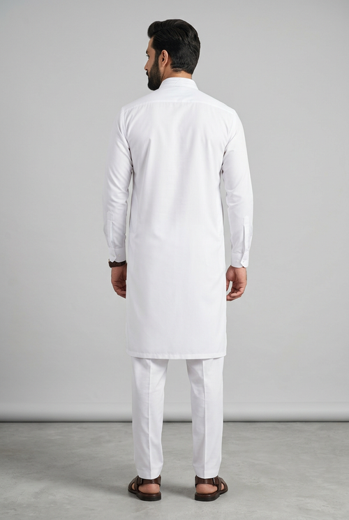 Gul Ahmed Italian Toyobo Unstitched Suit – White (Shade #06)