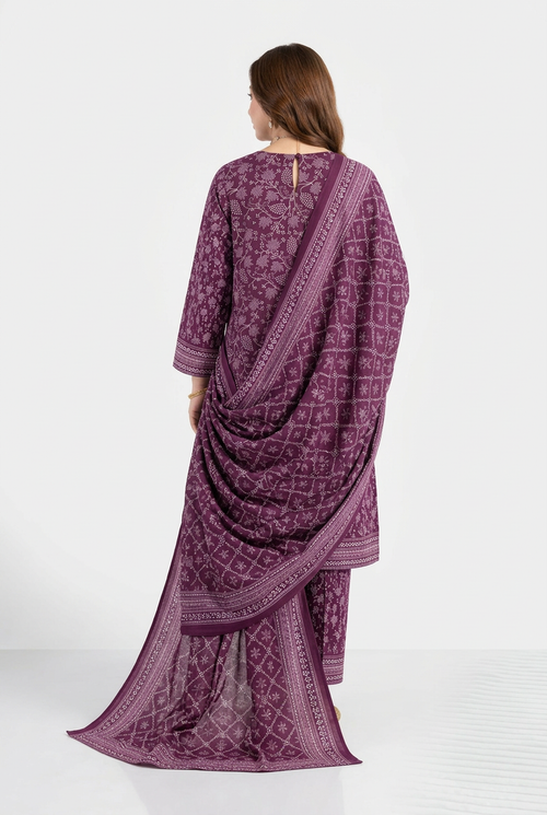 Bin Saeed Khaddar 3-Piece Unstitched Suit | Printed Dupatta Winter Collection Vol.13 | Brands Store