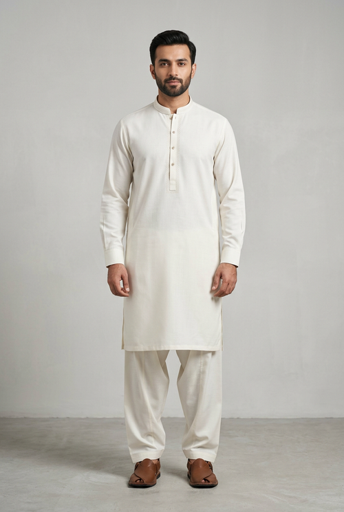 Bonanza Satrangi Unstitched Suit – White/Cream